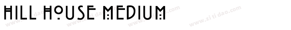 Hill House Medium字体转换